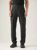 V ORON Men's DWR Stretch Straight-Leg Trousers - Black Gray