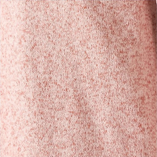 CVT Knit Fleece High-Collar Half-Zip Pullover - Evening Mist Pink