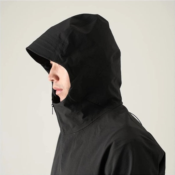 ISG Men's Seam-Taped Waterproof Softshell Hooded Jacket - Ink Black