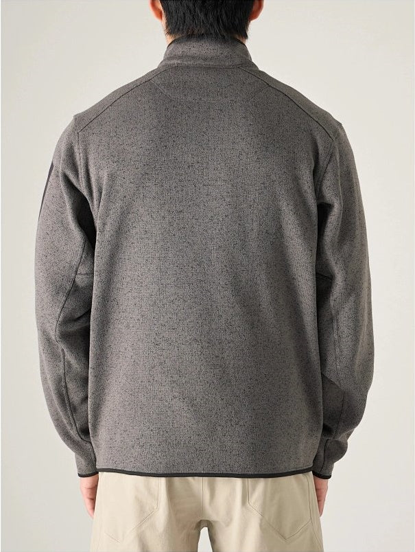 CVT Knit Fleece High-Collar Half-Zip Pullover - Space Gray