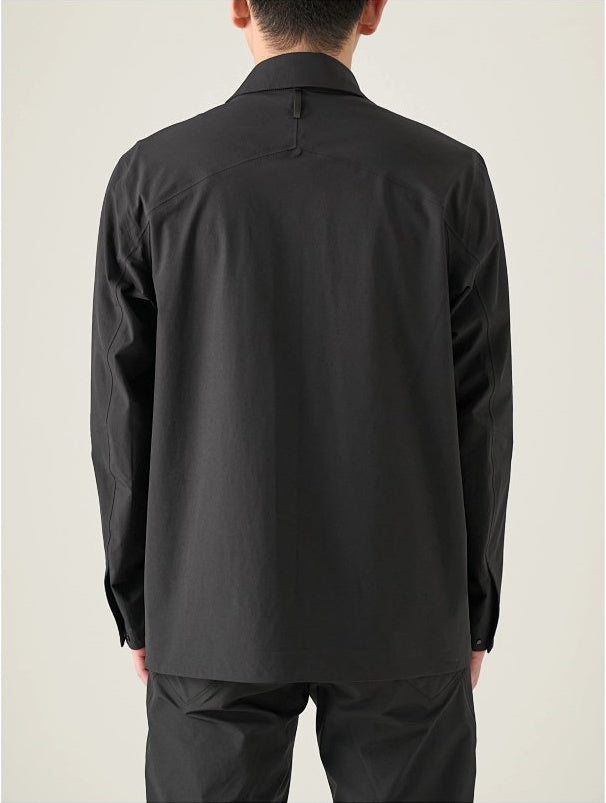 FD Men's Four-Pocket Stretch Softshell Field Jacket - Ink Black