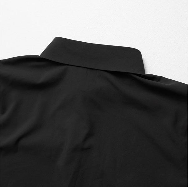 SKY Quick-Dry Stretch Short-Sleeve Shirt - Black