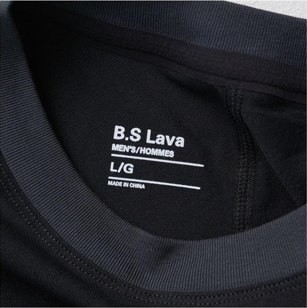 Quick-Dry Crewneck Pocket-Detail T-Shirt - Black