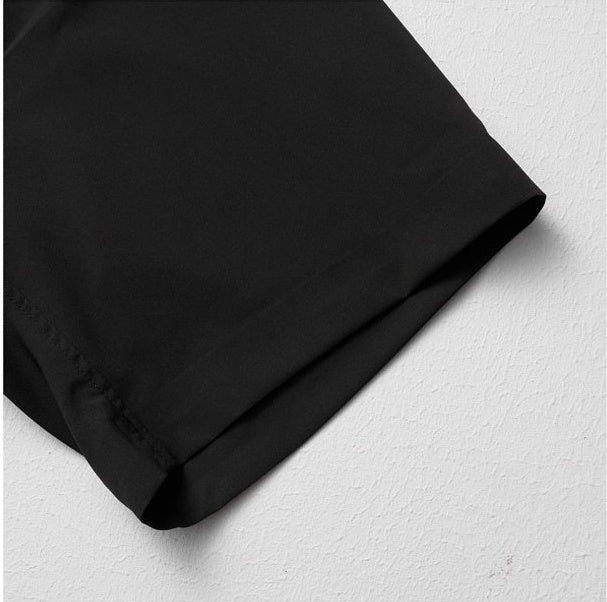 SKY Quick-Dry Stretch Short-Sleeve Shirt - Black