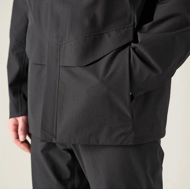 FD Men's Four-Pocket Stretch Softshell Field Jacket - Ink Black