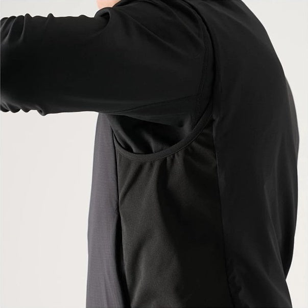 ATM VEST Water-Repellent Stand-Collar Hiking Vest - Ink Black