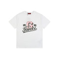 Gucci 25SS 1921 Pink G Collegiate Logo Print Short Sleeve Tee