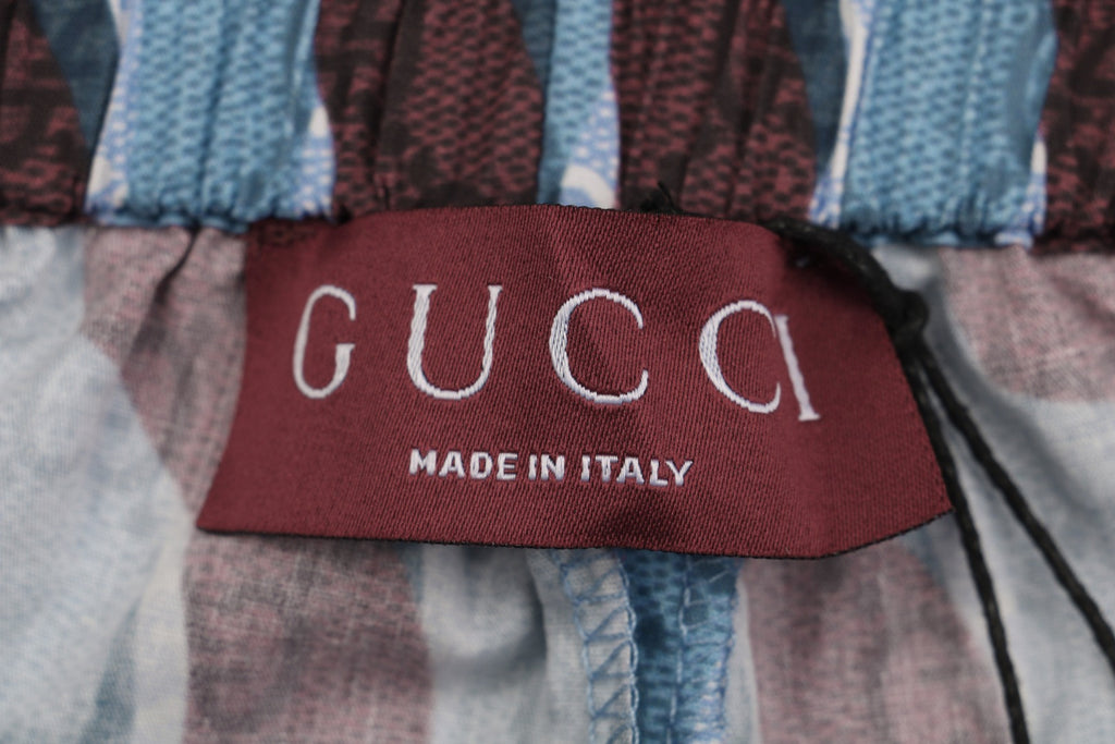 Gucci 25SS Wavy Serpentine Stripe Print Shorts