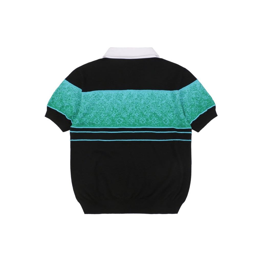 Louis Vuitton 25SS Gradient Colorblock Monogram Jacquard Short Sleeve Polo