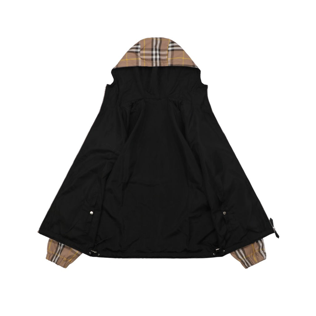 Burberry Camel Check Reversible Hooded Jacket