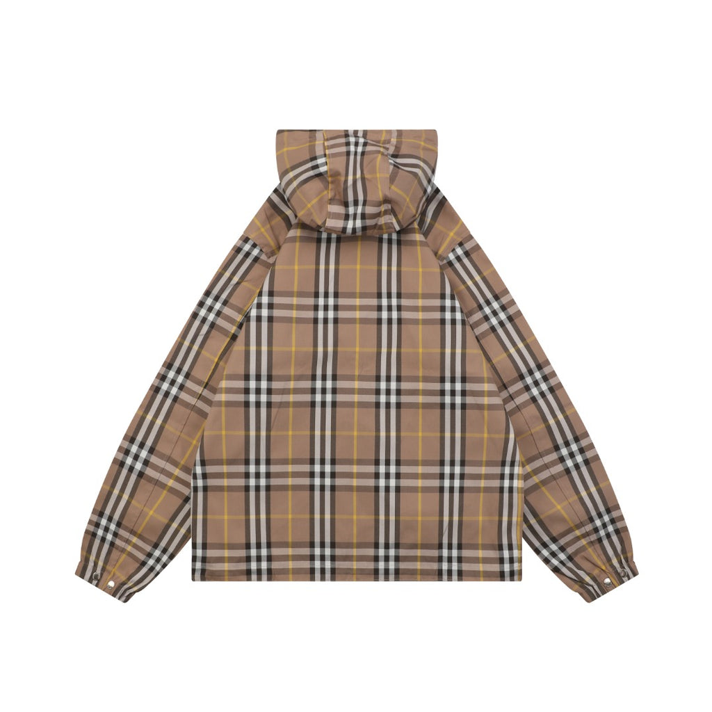 Burberry Camel Check Reversible Hooded Jacket