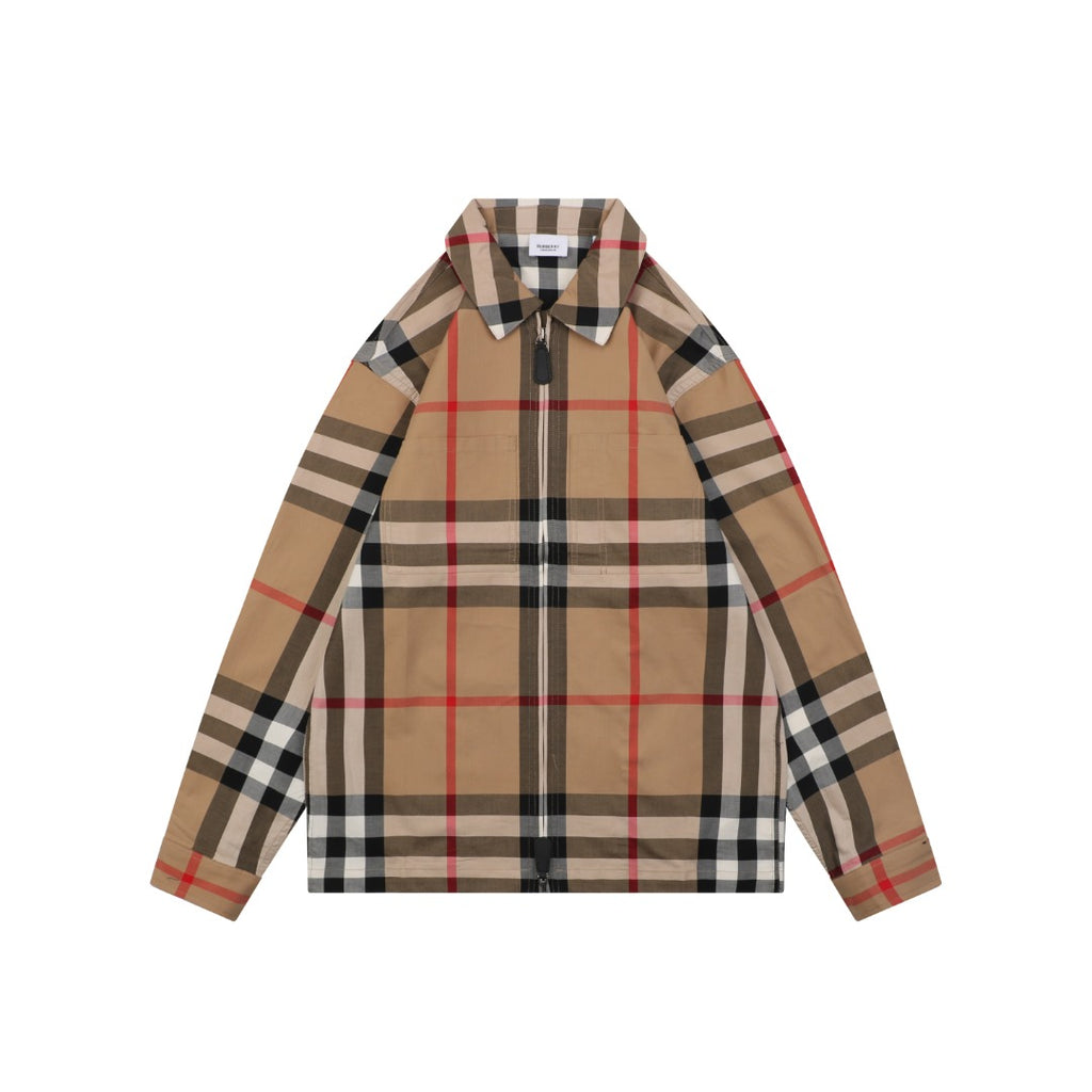 Burberry Large Check Zip-Up Jacket