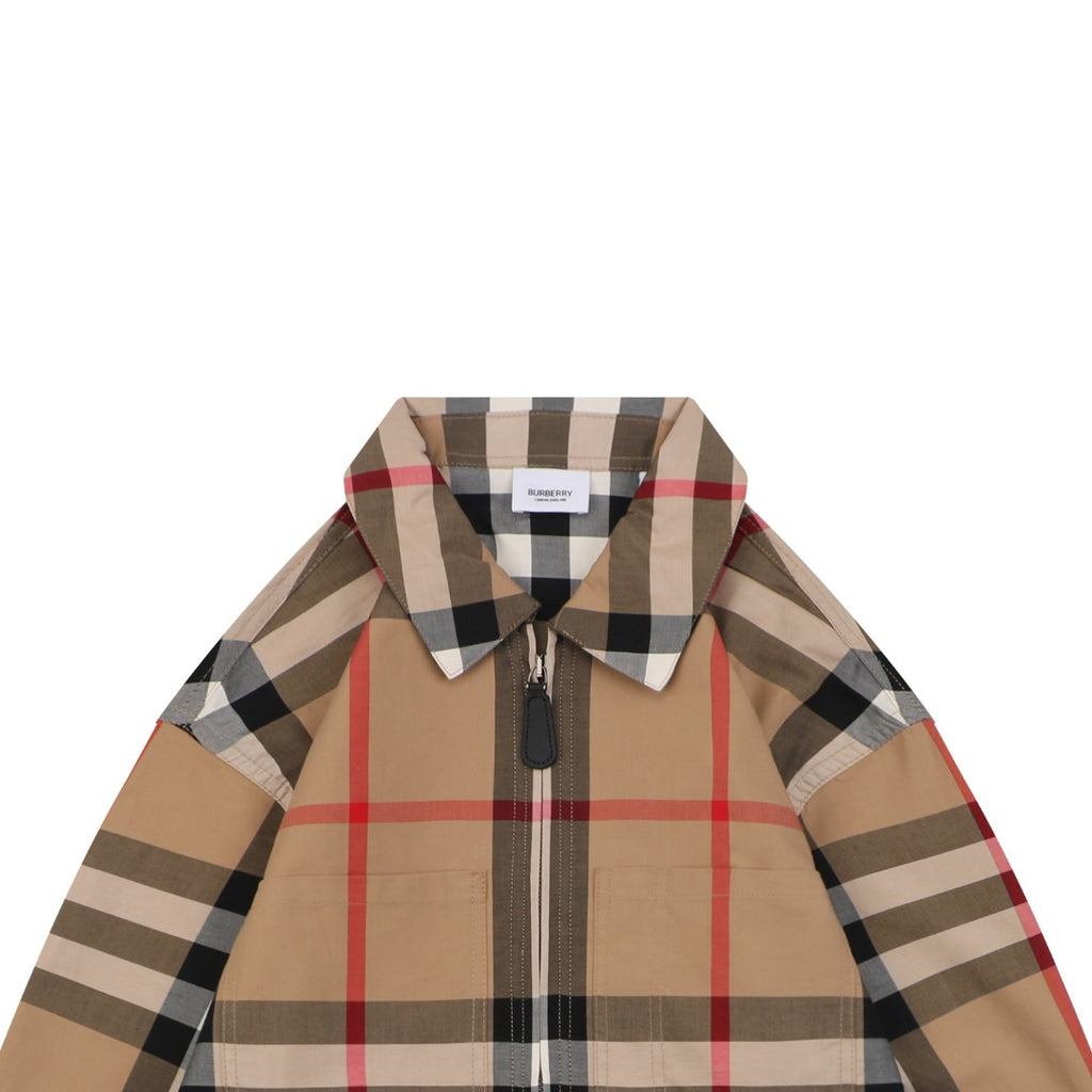 Burberry Large Check Zip-Up Jacket