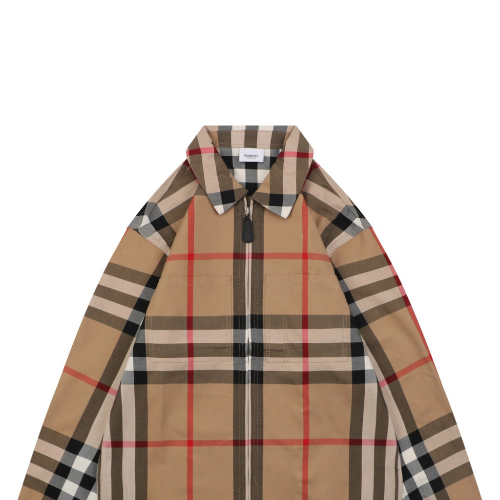Burberry Large Check Zip-Up Jacket