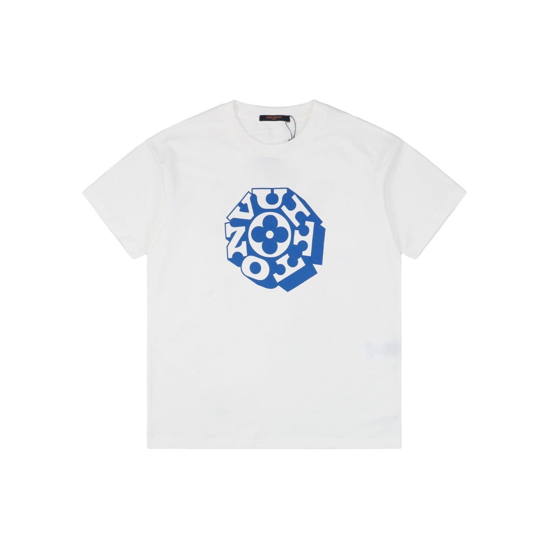 Louis Vuitton 25SS Four-Leaf Clover Collab Graphic Short Sleeve Tee