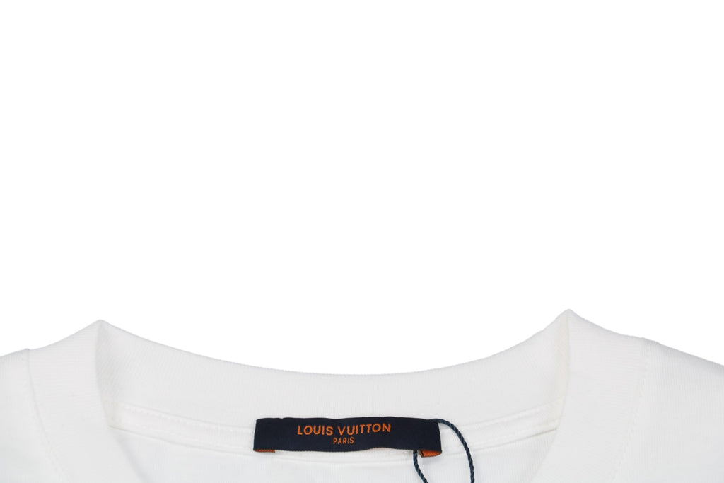 Louis Vuitton 25SS Four-Leaf Clover Collab Graphic Short Sleeve Tee