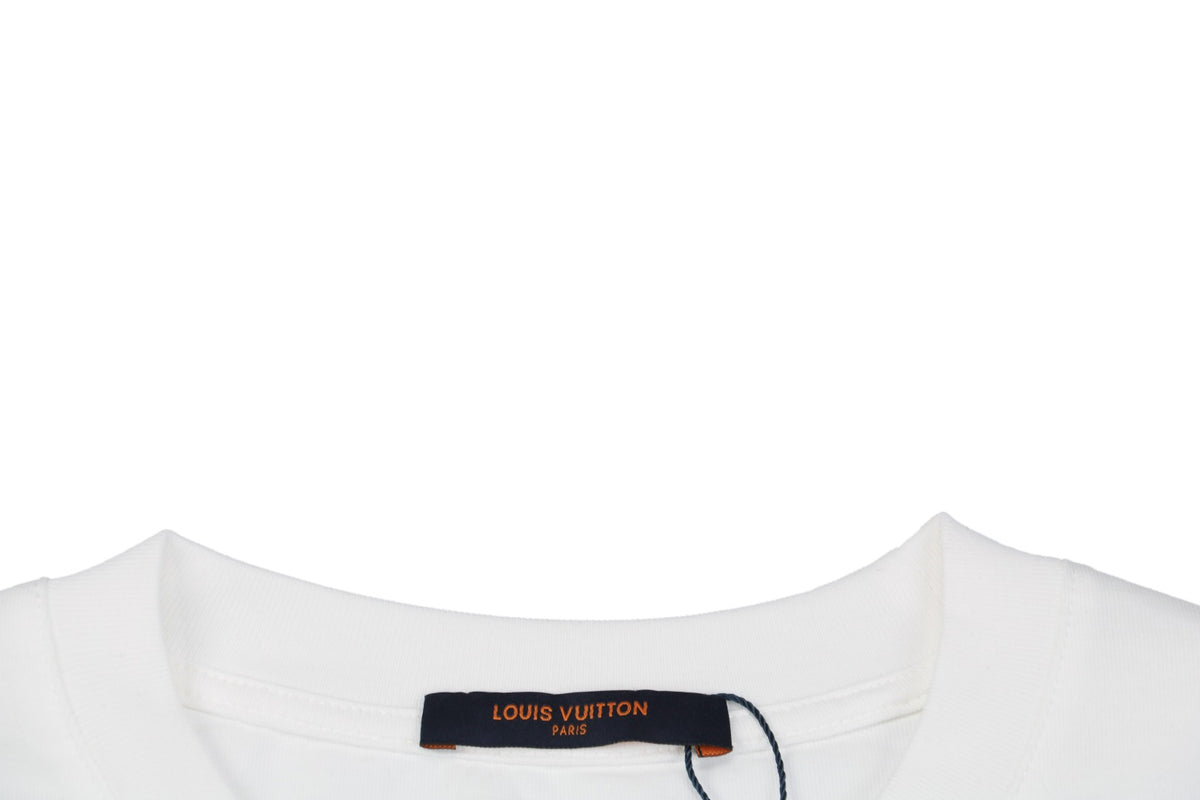 Louis Vuitton 25SS Four-Leaf Clover Collab Graphic Short Sleeve Tee
