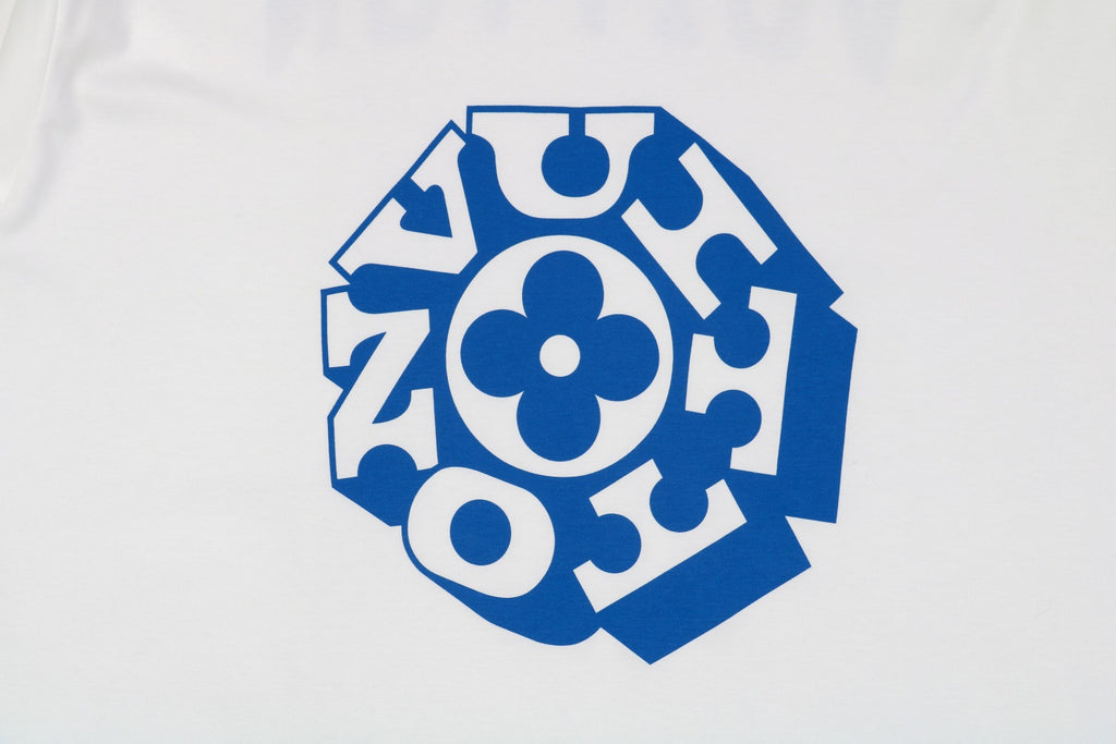 Louis Vuitton 25SS Four-Leaf Clover Collab Graphic Short Sleeve Tee