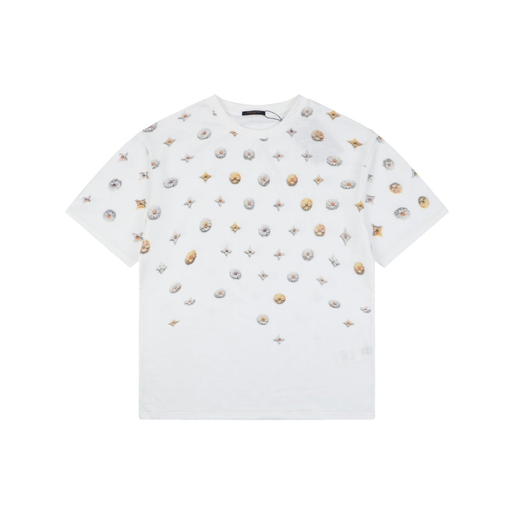 Louis Vuitton Half-Body Daisy Monogram Scatter Print Short Sleeve Tee