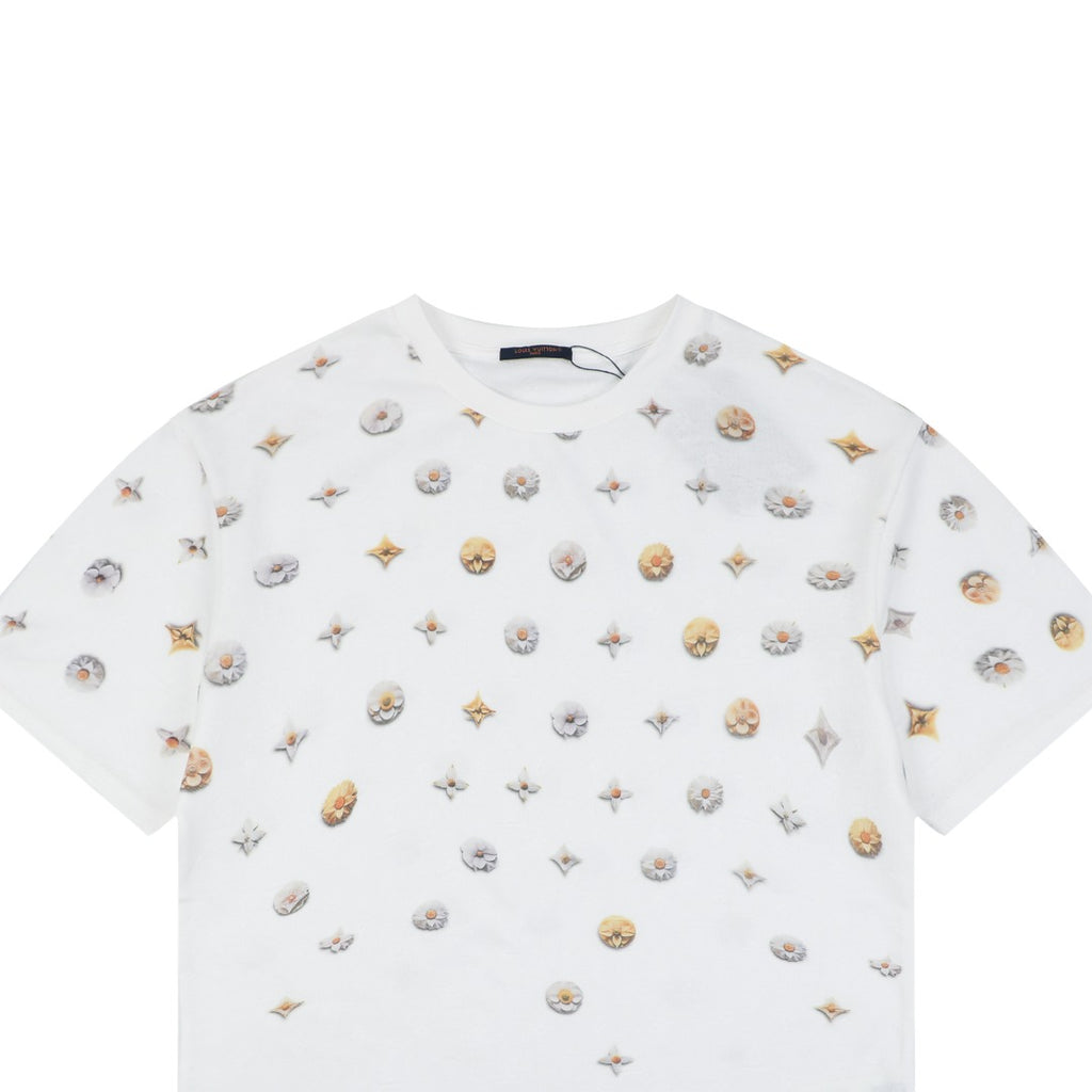 Louis Vuitton Half-Body Daisy Monogram Scatter Print Short Sleeve Tee