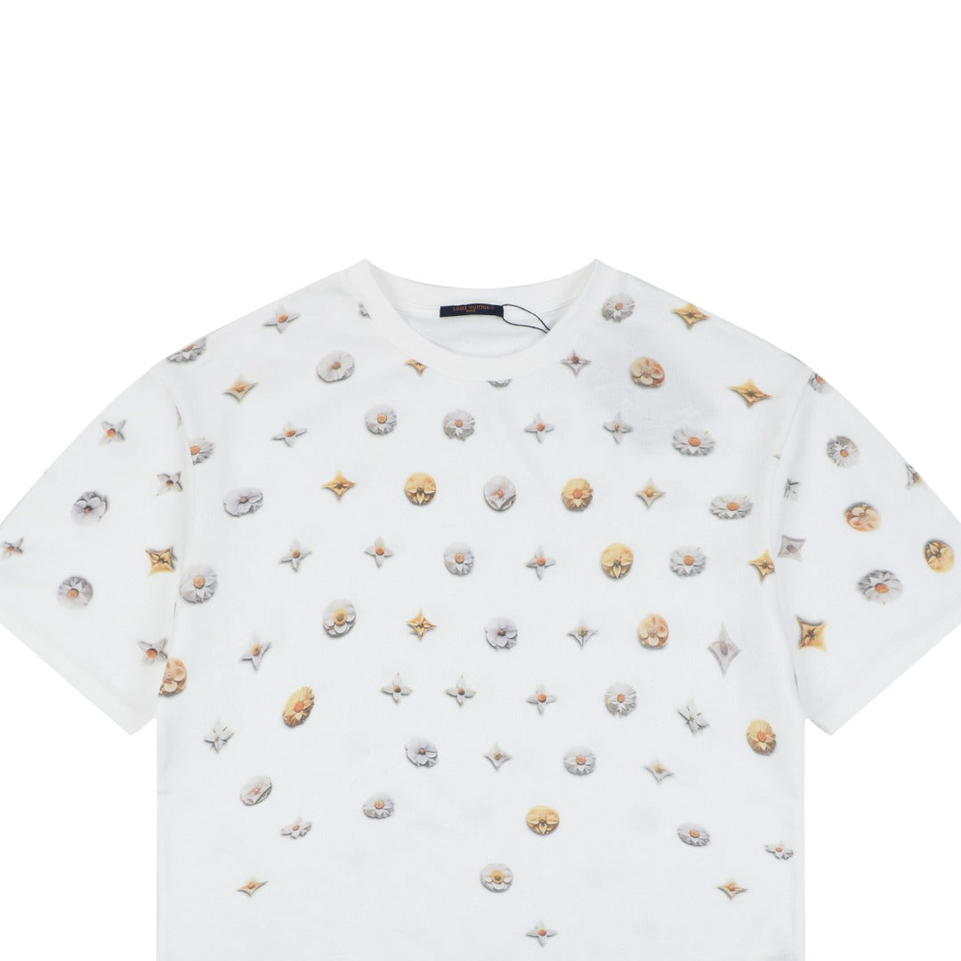 Louis Vuitton Half-Body Daisy Monogram Scatter Print Short Sleeve Tee