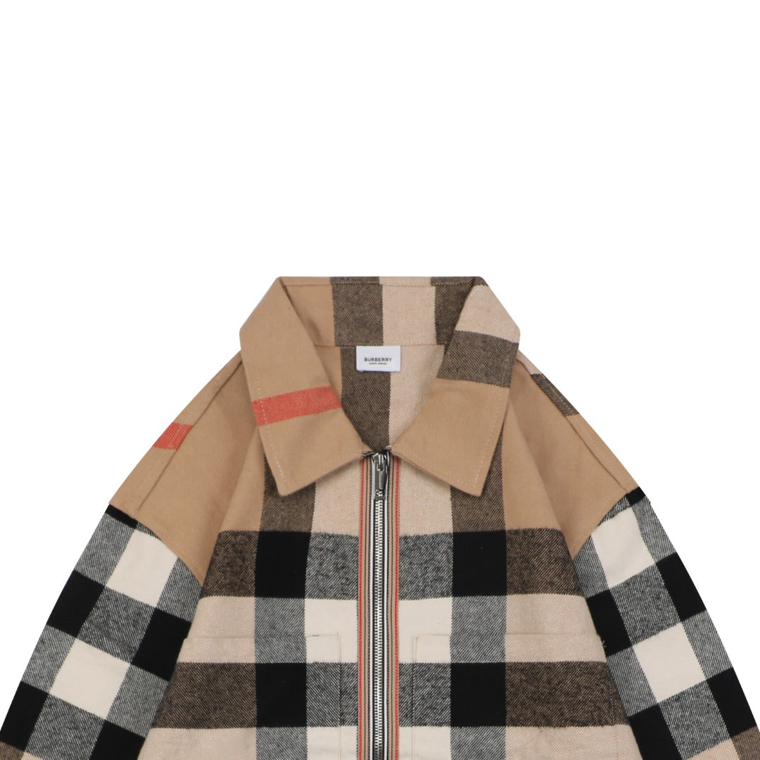 Burberry Giant Check Zip-Up Jacket
