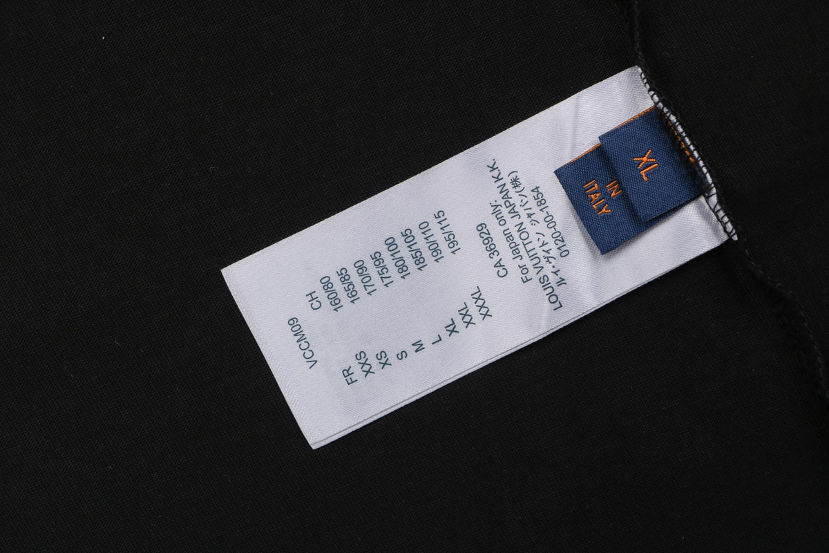Louis Vuitton Layered Yellow-Blue Monogram Embroidery Long Sleeve Tee