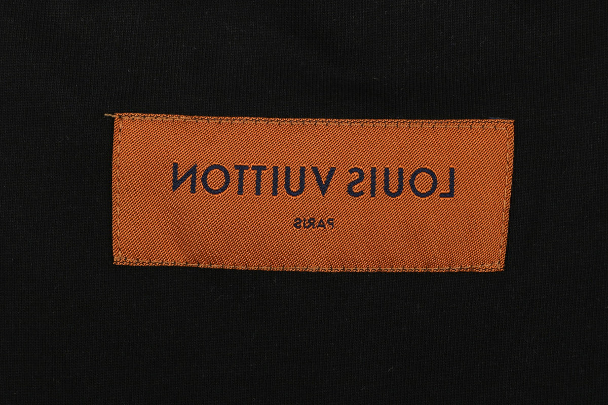 Louis Vuitton Layered Yellow-Blue Monogram Embroidery Long Sleeve Tee