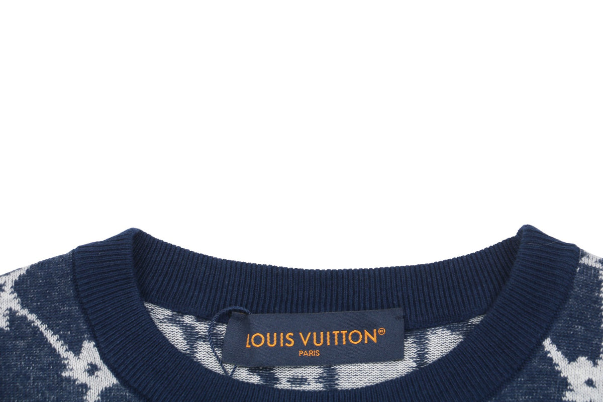 Louis Vuitton 24SS Connected Monogram Jacquard Net Short Sleeve Tee