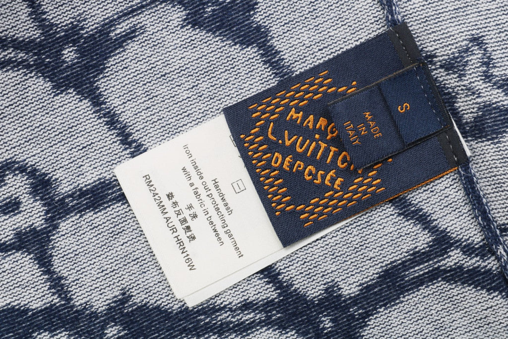 Louis Vuitton 24SS Connected Monogram Jacquard Net Short Sleeve Tee
