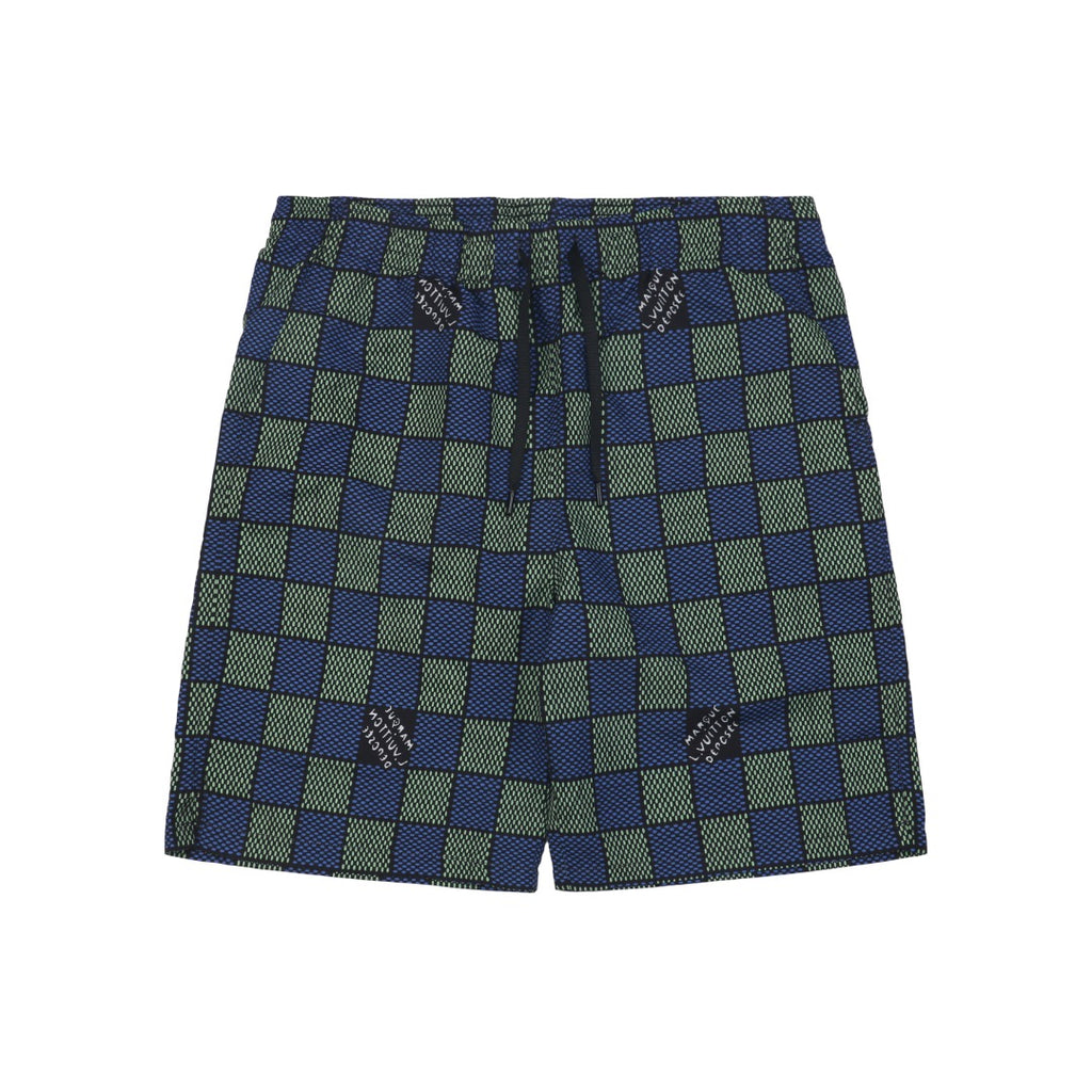 Louis Vuitton 25SS Blue-Purple Damier Checkerboard Monogram Shorts