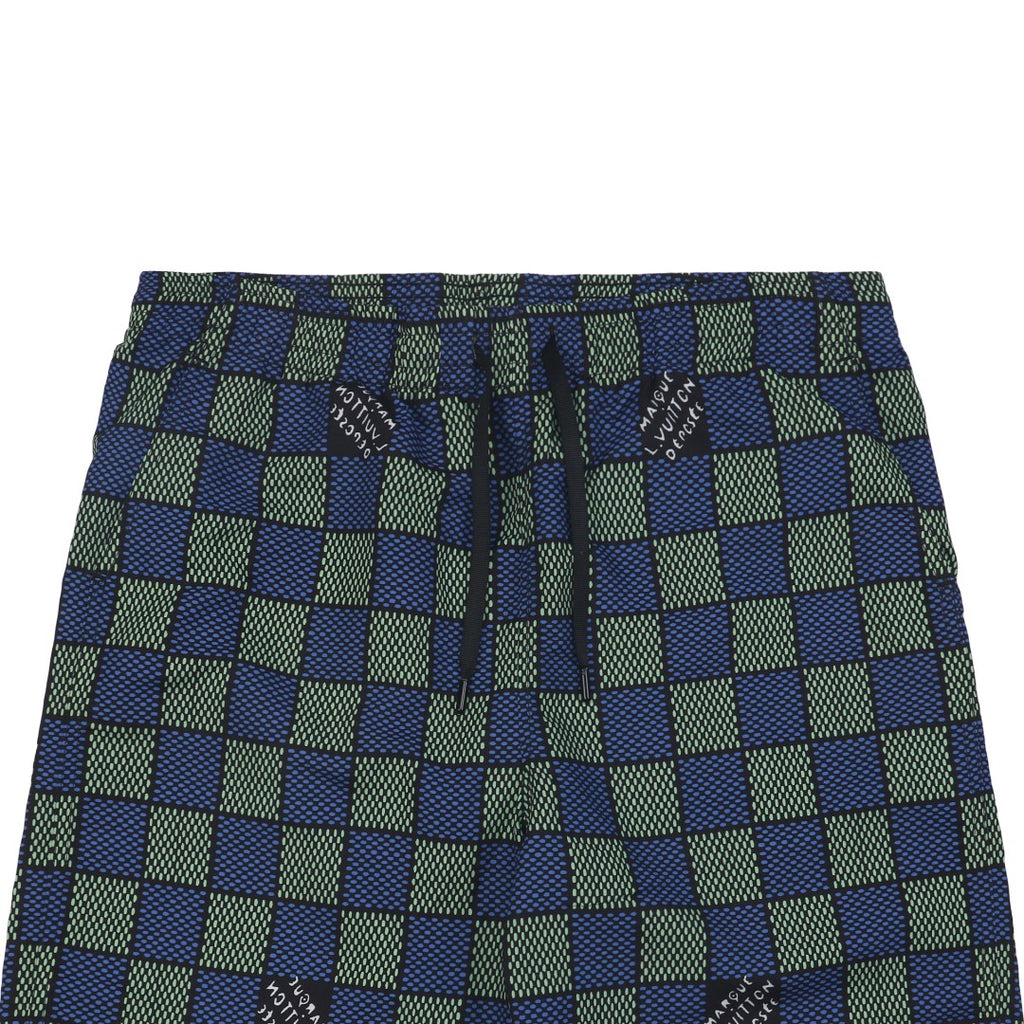 Louis Vuitton 25SS Blue-Purple Damier Checkerboard Monogram Shorts