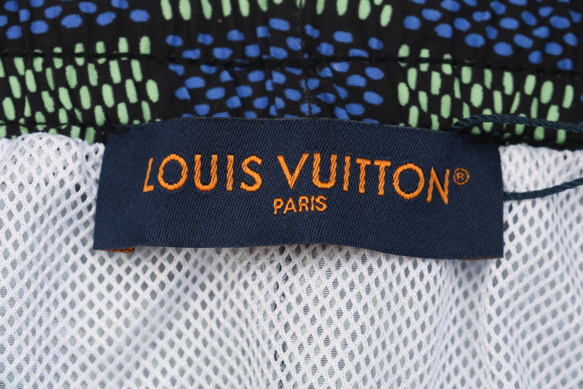 Louis Vuitton 25SS Blue-Purple Damier Checkerboard Monogram Shorts