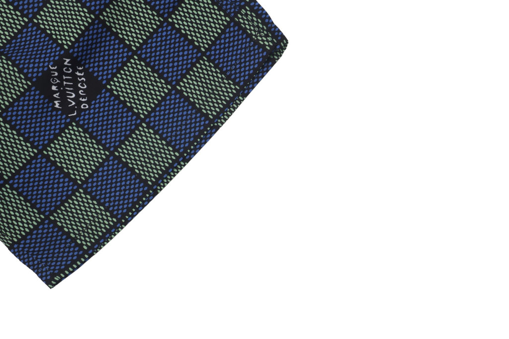 Louis Vuitton 25SS Blue-Purple Damier Checkerboard Monogram Shorts
