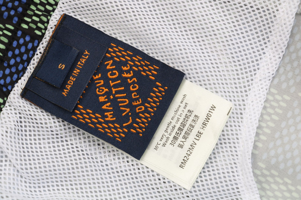 Louis Vuitton 25SS Blue-Purple Damier Checkerboard Monogram Shorts
