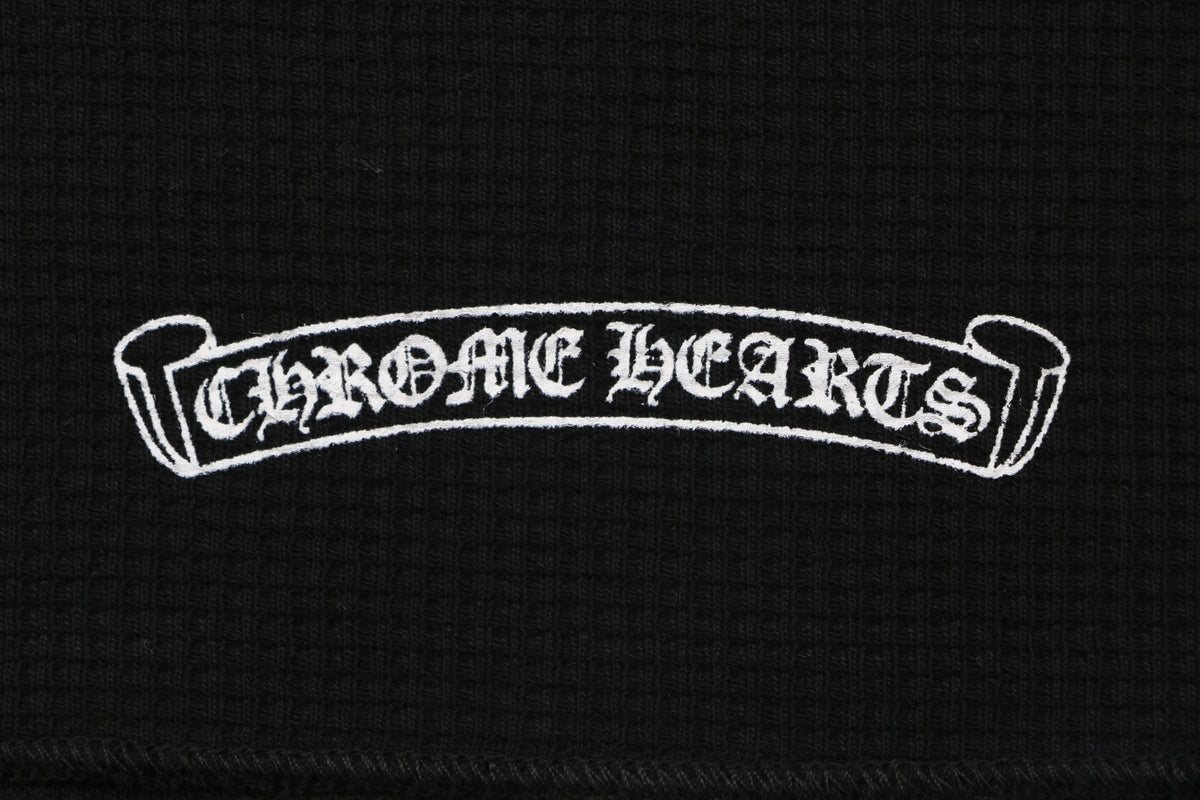 Chrome Hearts Waffle Cross Floral Arm Sanskrit Scroll Print Long Sleeve
