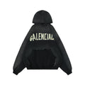 Balenciaga Yellow Tape Print Oversized Hoodie