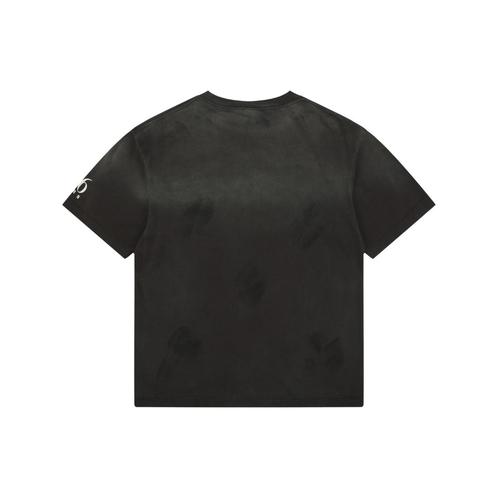 Saint Michael Rainbow SAINT Letter Print Tee — Black