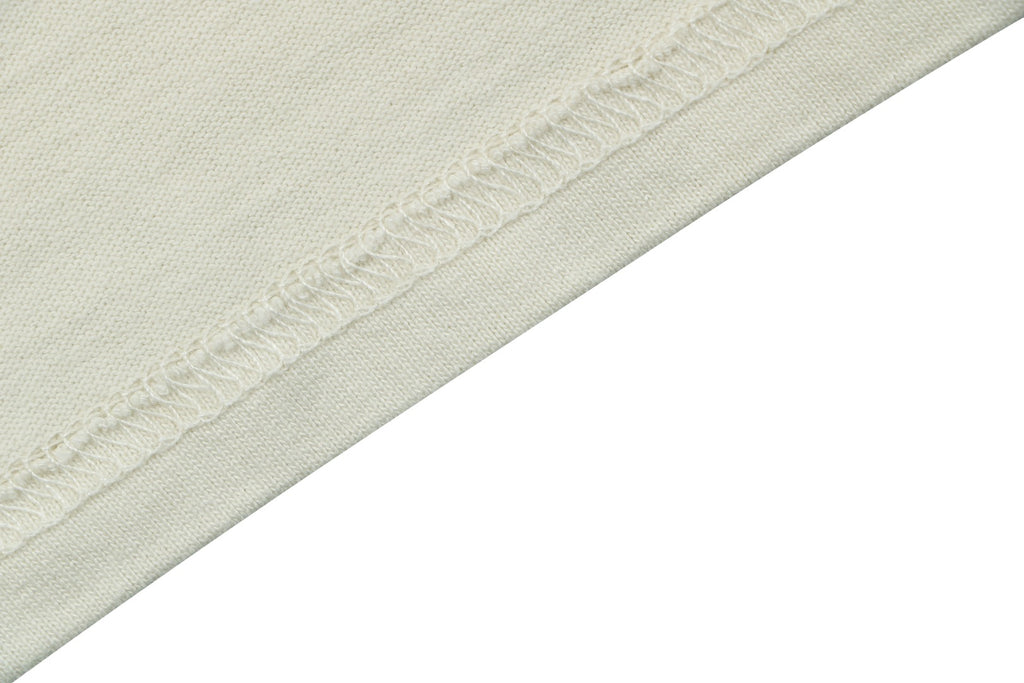Saint Michael I Love SAINT Letter Print Tee — Cream