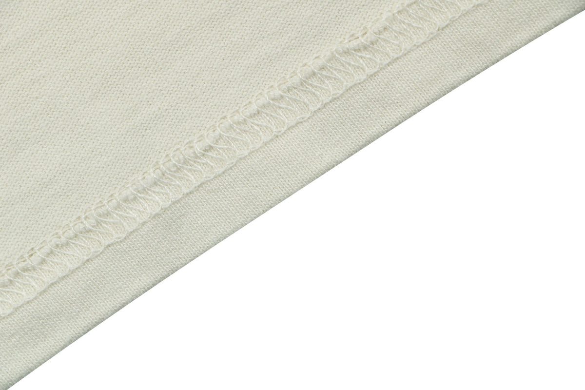 Saint Michael I Love SAINT Letter Print Tee — Cream