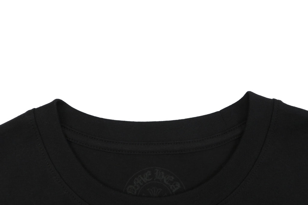 Chrome Hearts Sanskrit Scroll Rainbow Cross Fleur Print Long Sleeve — Black
