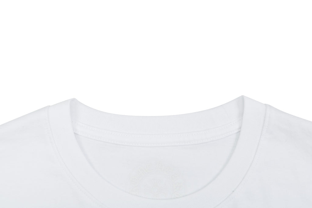 Chrome Hearts Sanskrit Scroll Rainbow Cross Fleur Print Long Sleeve — White