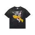 Saint Michael Yellow Dress Mechanical Marilyn Print Tee — Washed Black