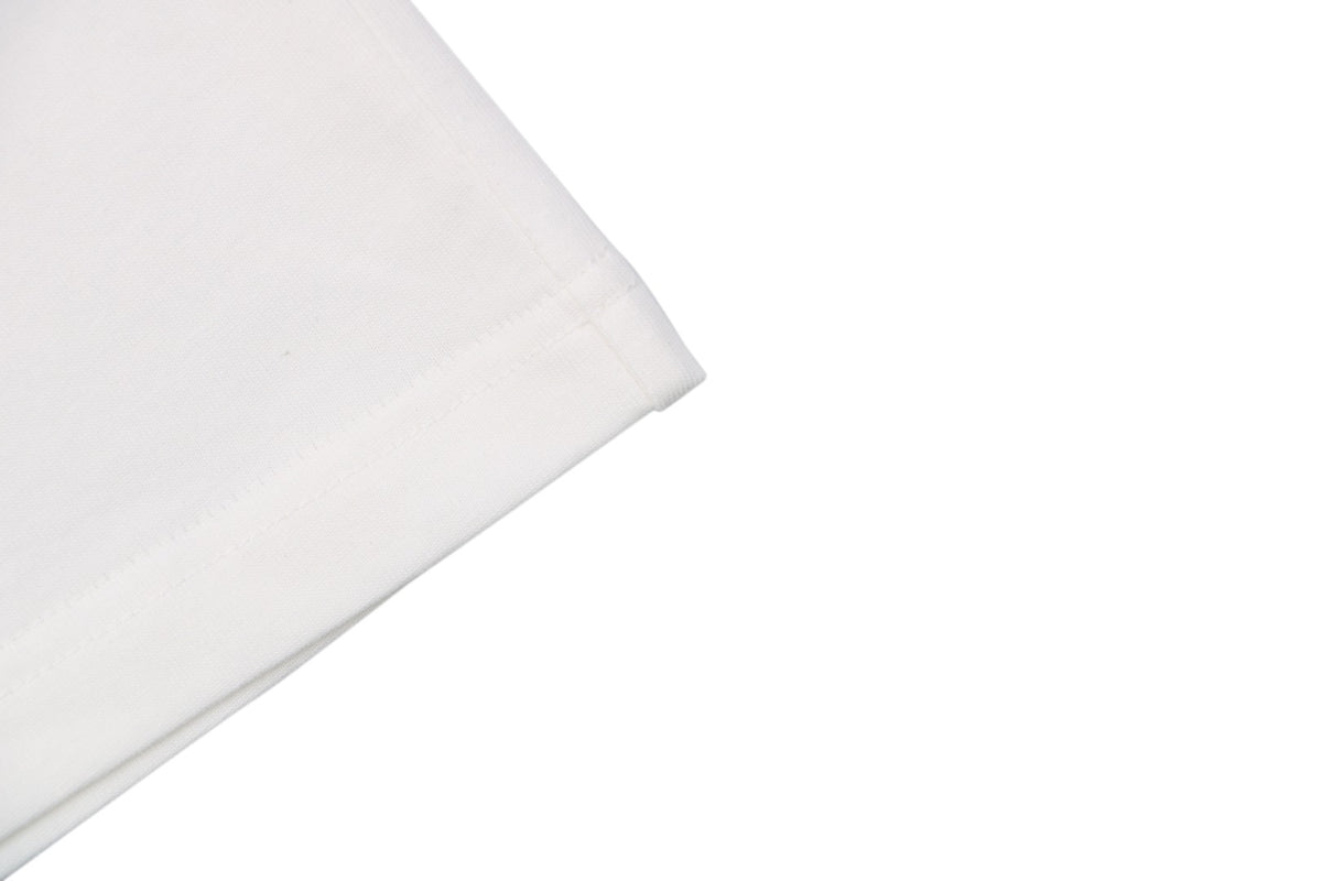 Burberry Inverted Triangle Gradient Equestrian Knight Print Tee — White