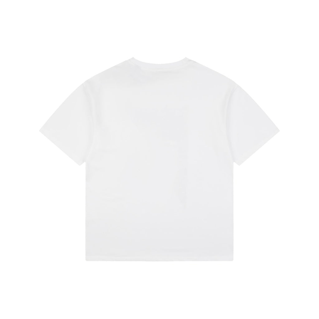 Burberry Inverted Triangle Gradient Equestrian Knight Print Tee — White