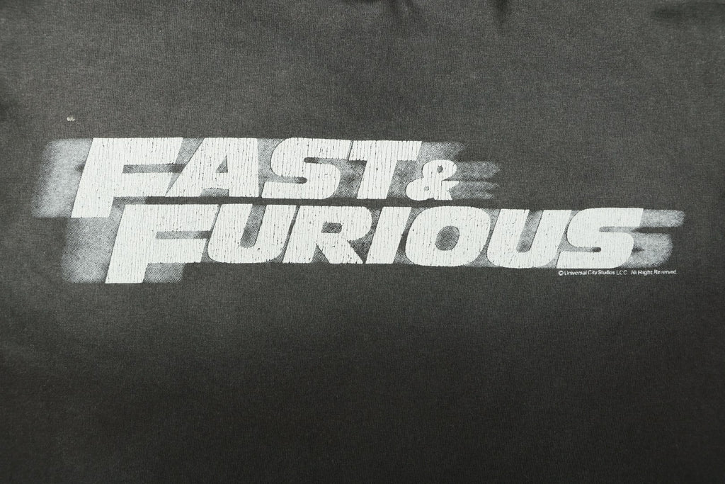 Saint Michael x Fast & Furious Letter Print Tee — Washed Black
