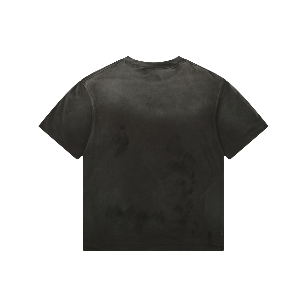 Saint Michael The Almighty Saint Cartoon Deity Print Tee — Washed Black
