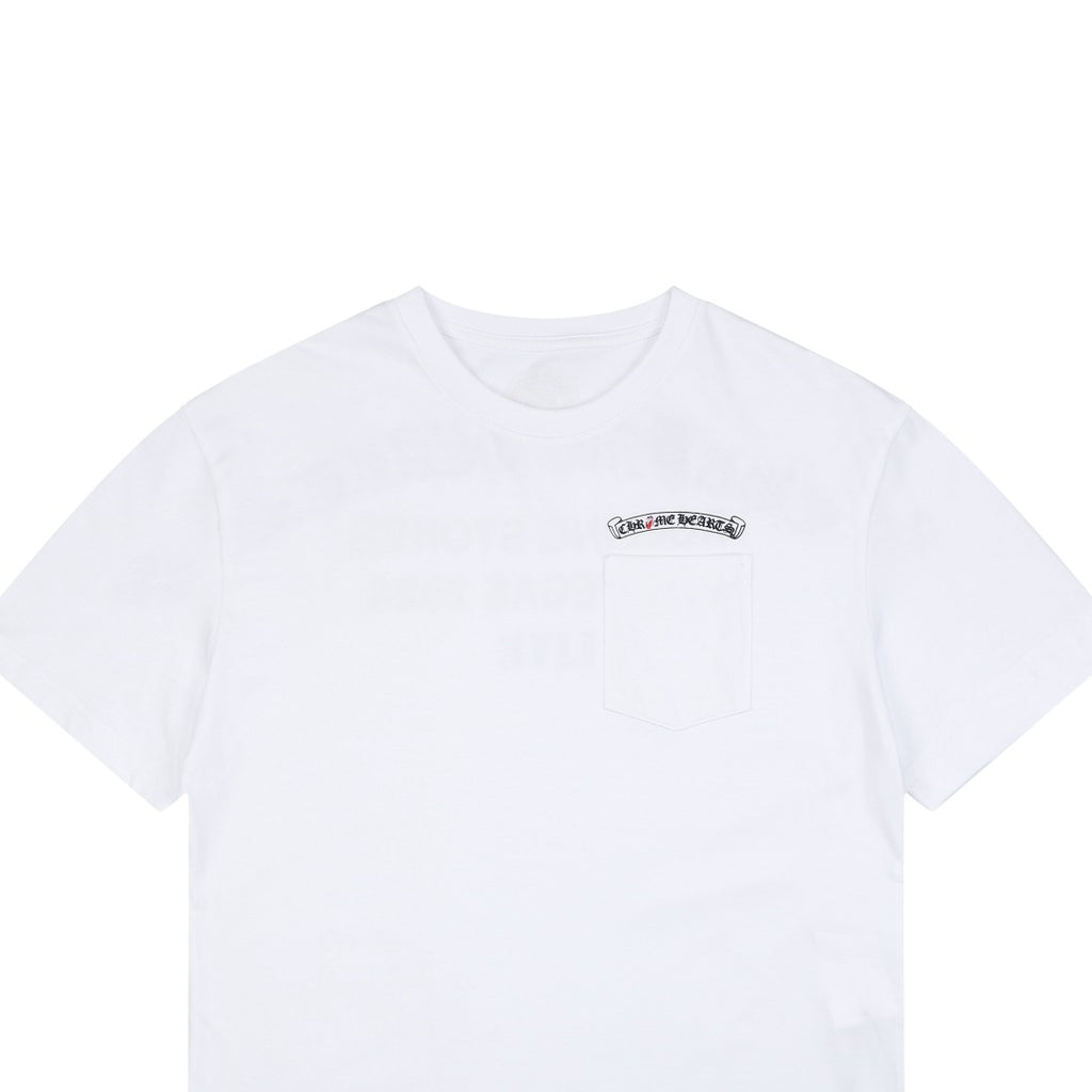 Chrome Hearts x Rolling Stones Las Vegas 2024 Live Print Tee — White