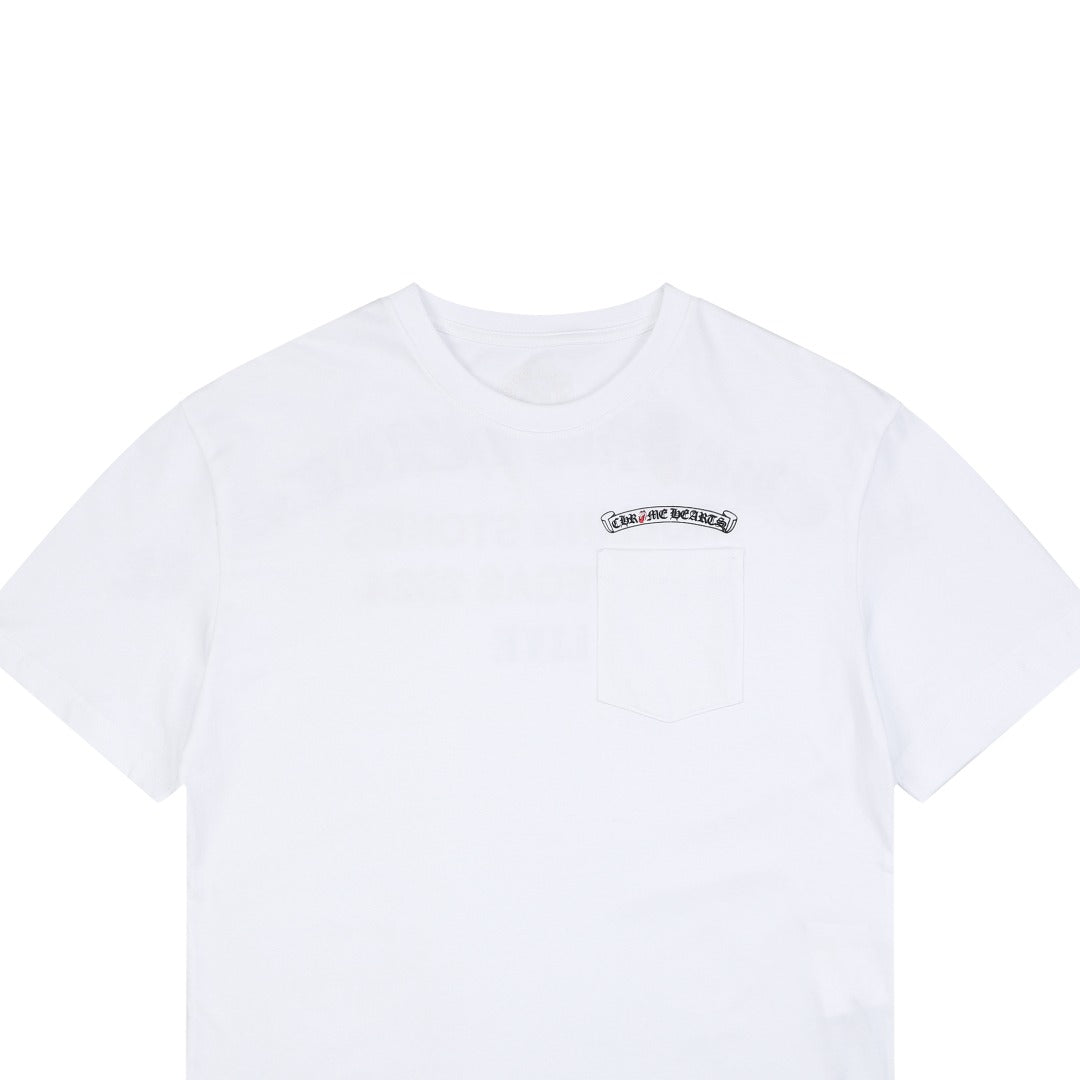 Chrome Hearts x Rolling Stones Las Vegas 2024 Live Print Tee — White