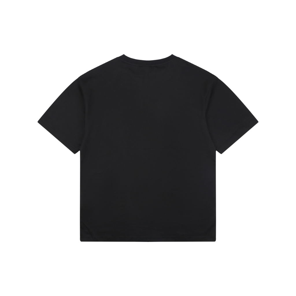 Gucci Laurel Branch Knight Crest Print Short Sleeve Tee — Black